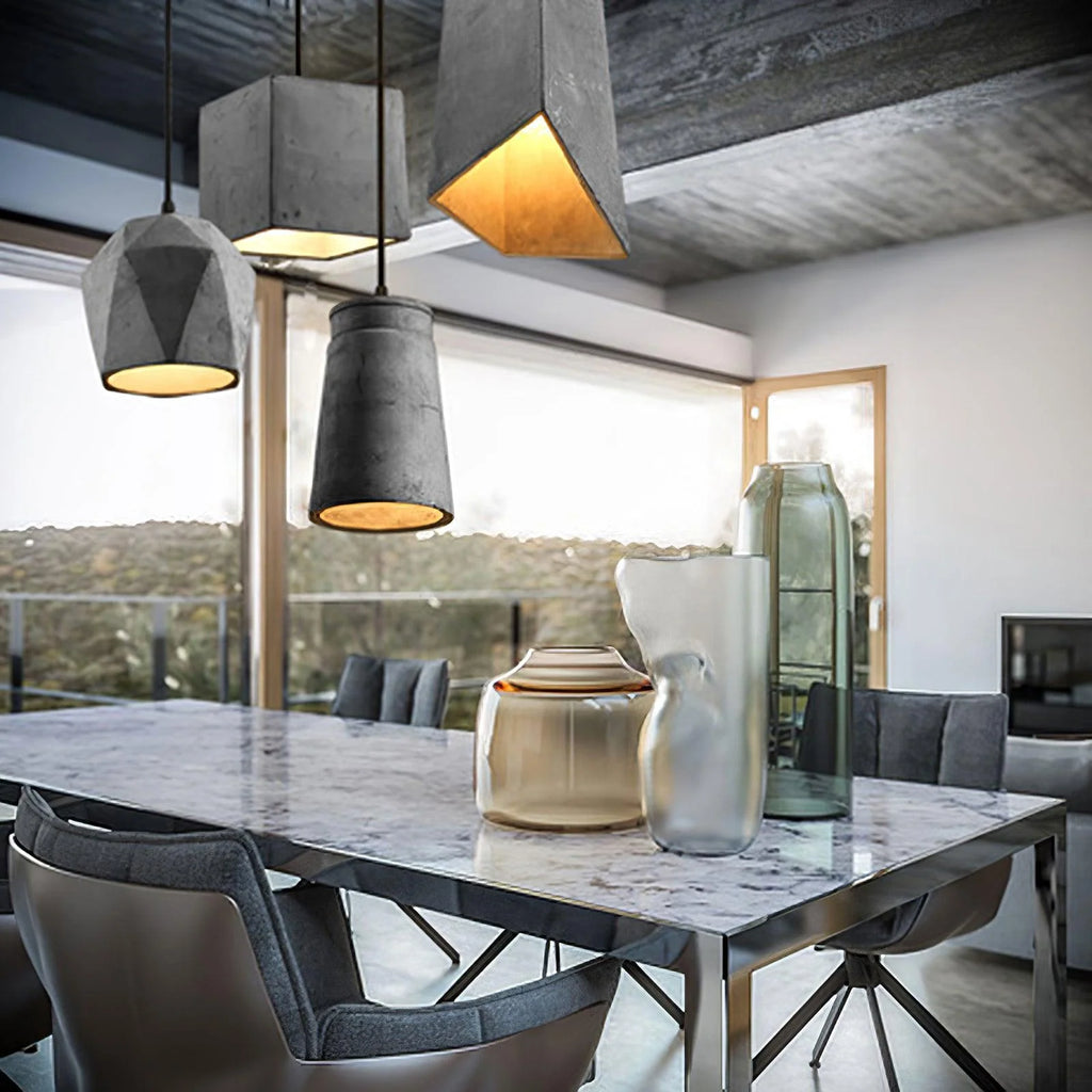 Pendant Light | Industrial Cement & E26/E27 Socket | 140 cm Cable