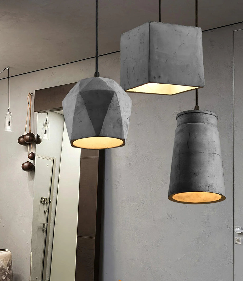Pendant Light | Industrial Cement & E26/E27 Socket | 140 cm Cable