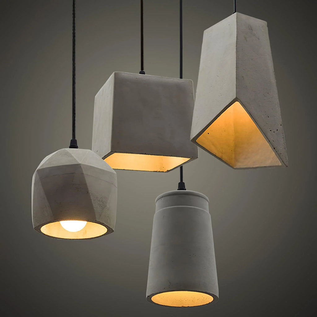 Pendant Light | Industrial Cement & E26/E27 Socket | 140 cm Cable