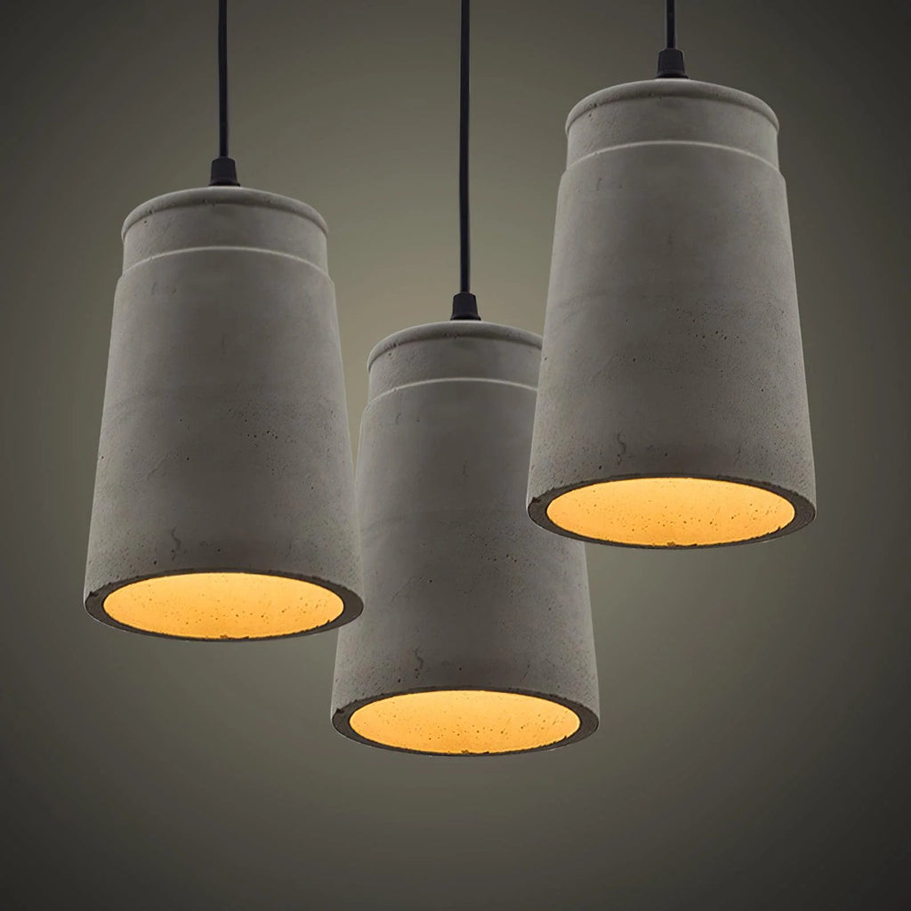 Pendant Light | Industrial Cement & E26/E27 Socket | 140 cm Cable