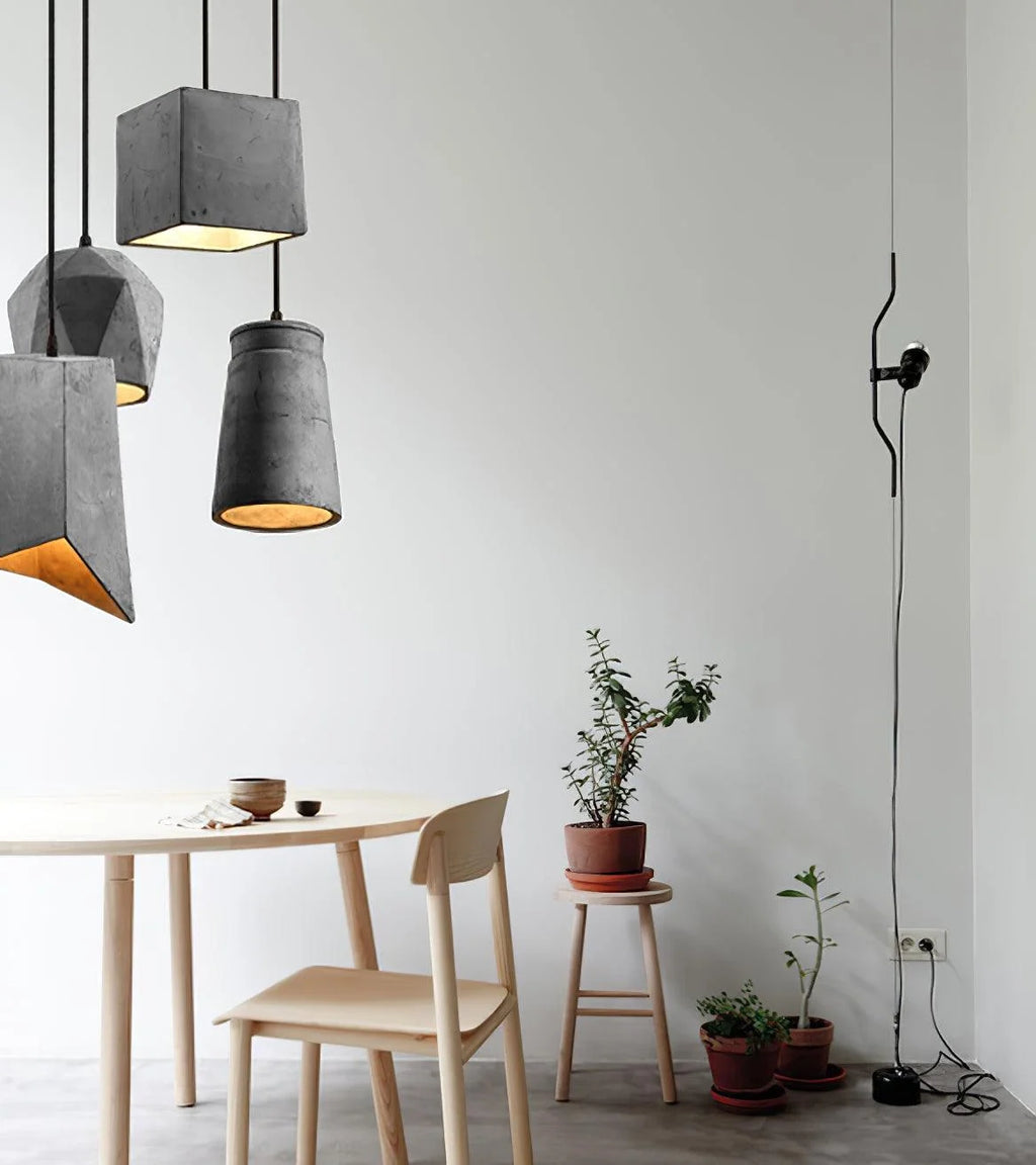 Pendant Light | Industrial Cement & E26/E27 Socket | 140 cm Cable