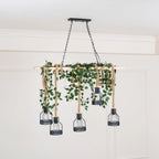 Pendant Light | Industrial Grenade Design Hemp Rope & Metal | Adjustable Height