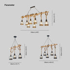Pendant Light | Industrial Grenade Design Hemp Rope & Metal | Adjustable Height