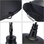 Pendant Light | Industrial Metal & Warm LED Bulb Included