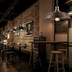 Pendant Light | Industrial Metal & Warm LED Bulb Included