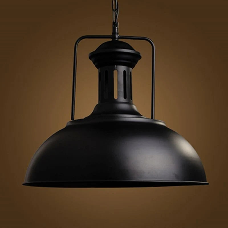 Pendant Light | Industrial Retro Metal Shade & Adjustable Chain