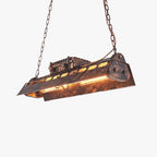 Pendant Light | Industrial Steampunk Bronze Finish & Adjustable Chain