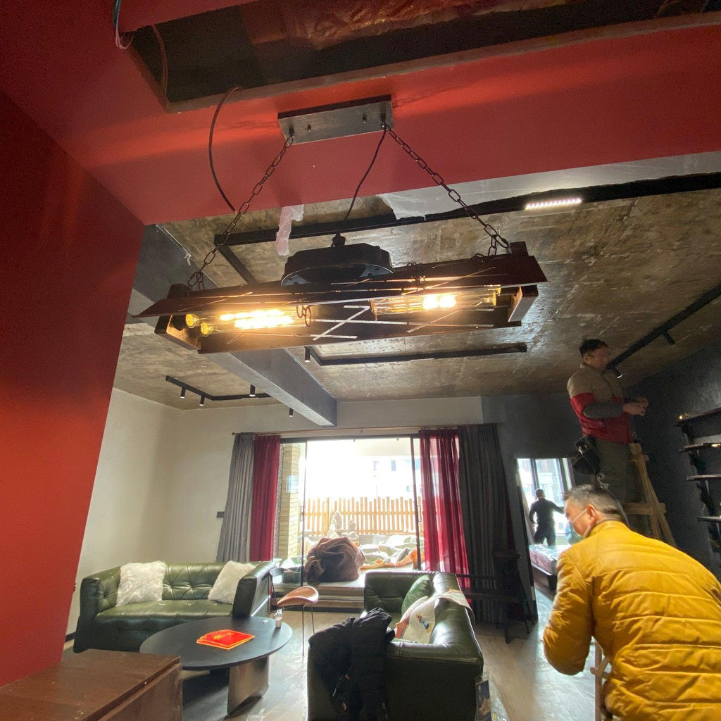 Pendant Light | Industrial Steampunk Bronze Finish & Adjustable Chain