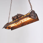 Pendant Light | Industrial Steampunk Bronze Finish & Adjustable Chain