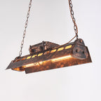 Pendant Light | Industrial Steampunk Bronze Finish & Adjustable Chain