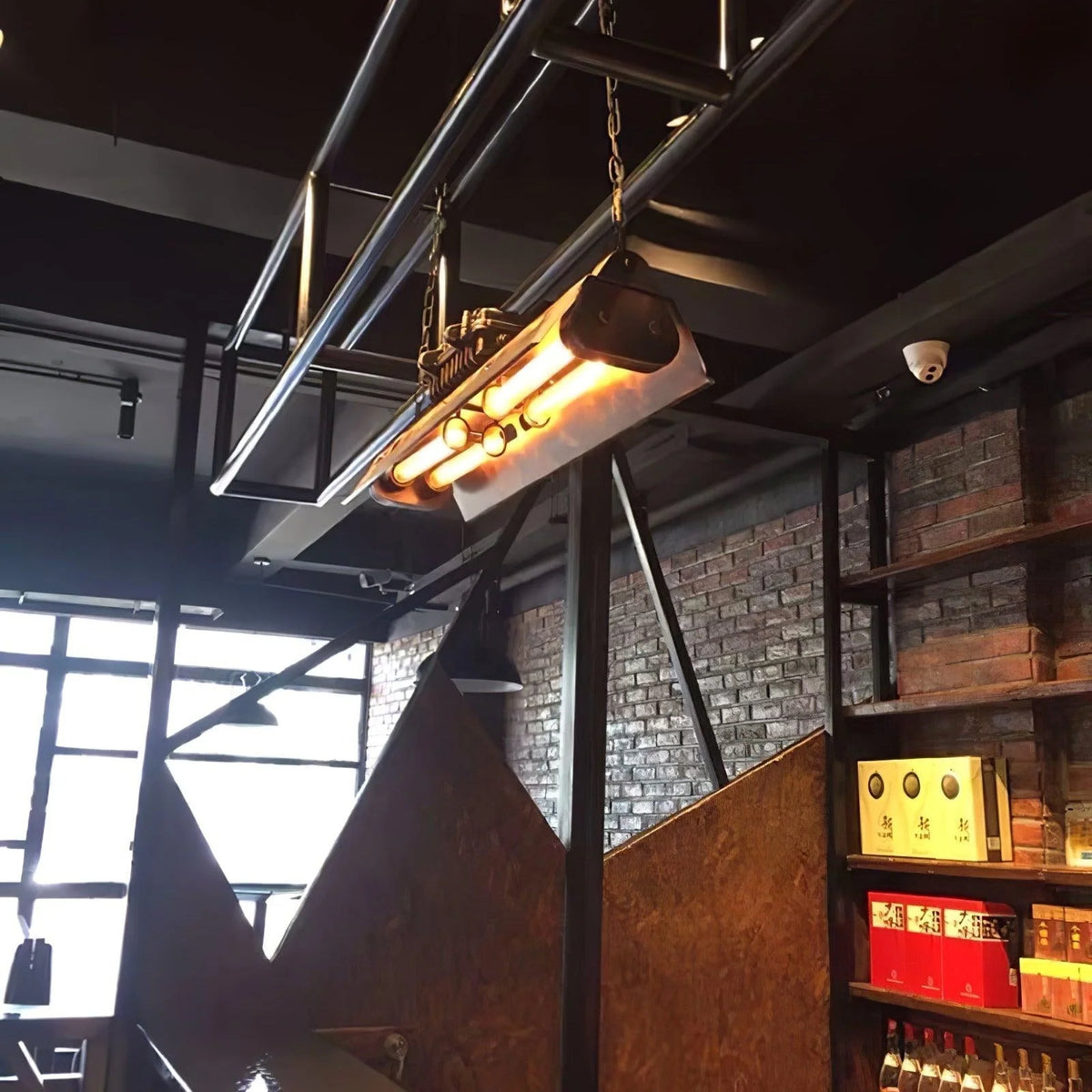 Pendant Light | Industrial Steampunk Bronze Finish & Adjustable Chain
