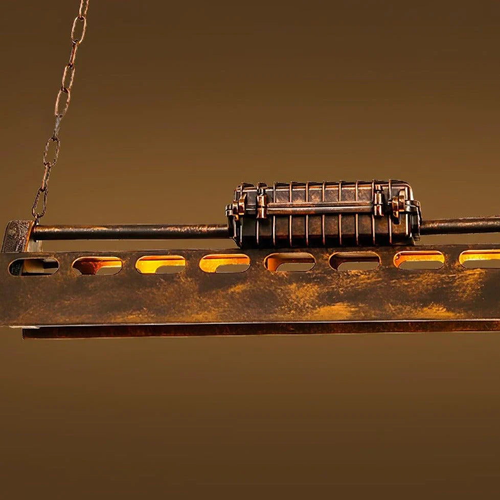 Pendant Light | Industrial Steampunk Bronze Finish & Adjustable Chain