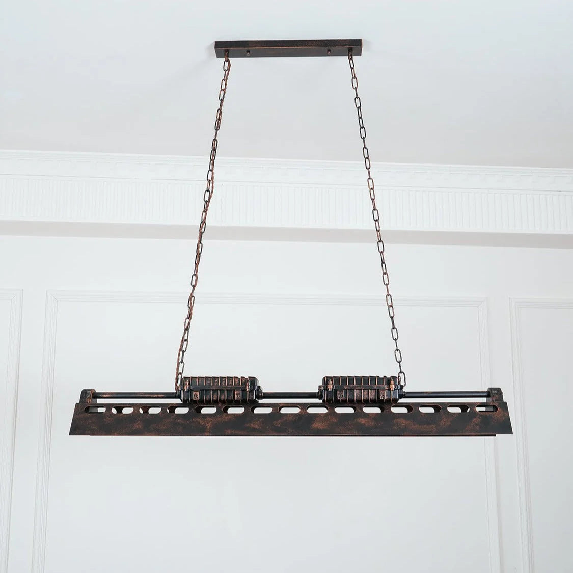 Pendant Light | Industrial Steampunk Bronze Finish & Adjustable Chain