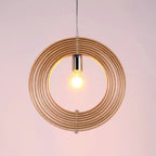 Pendant Light | Japanese-Inspired LED & Wood Shade