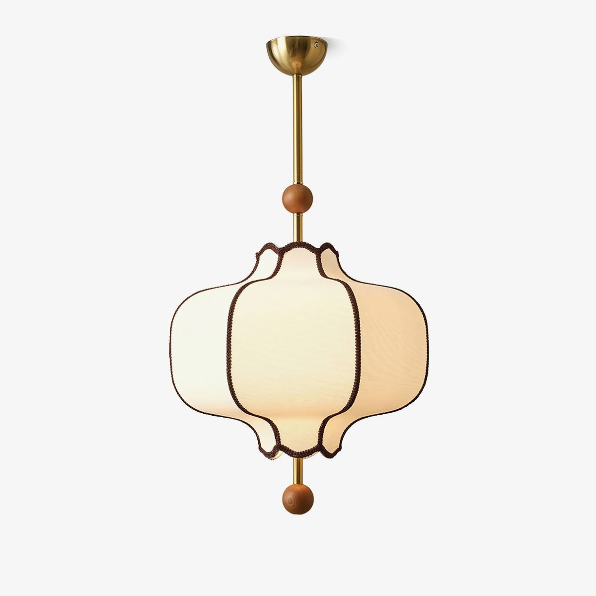 Pendant Light | Lantern Fabric Shade & Warm Ambient Glow