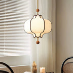 Pendant Light | Lantern Fabric Shade & Warm Ambient Glow
