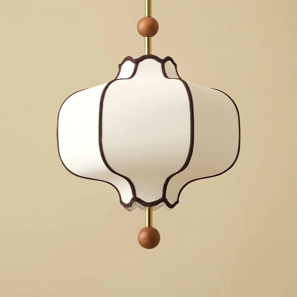 Pendant Light | Lantern Fabric Shade & Warm Ambient Glow