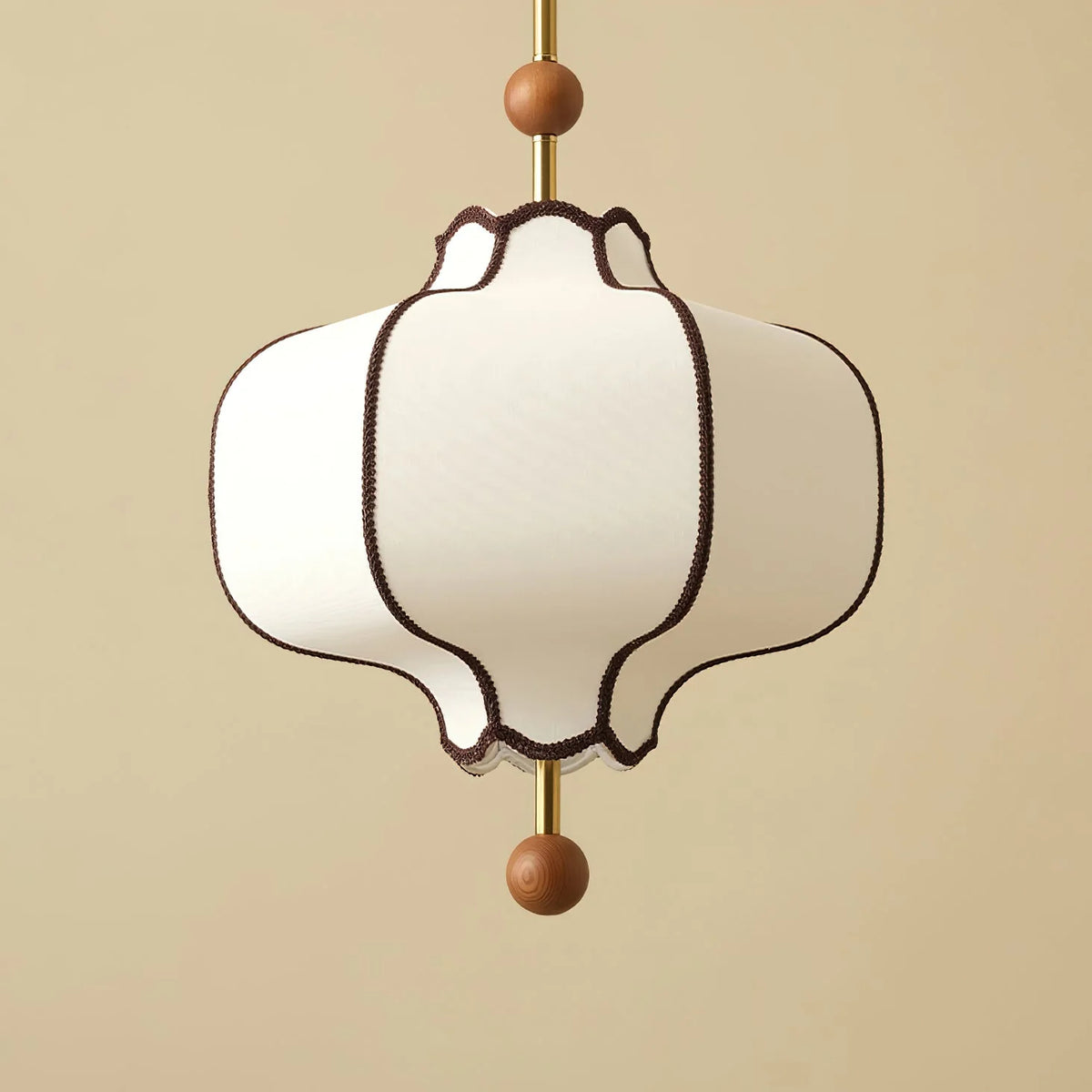 Pendant Light | Lantern Fabric Shade & Warm Ambient Glow