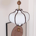 Pendant Light | Lantern Fabric Shade & Warm Ambient Glow