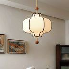 Pendant Light | Lantern Fabric Shade & Warm Ambient Glow
