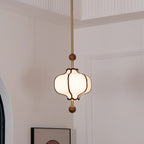 Pendant Light | Lantern Fabric Shade & Warm Ambient Glow