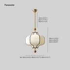 Pendant Light | Lantern Fabric Shade & Warm Ambient Glow