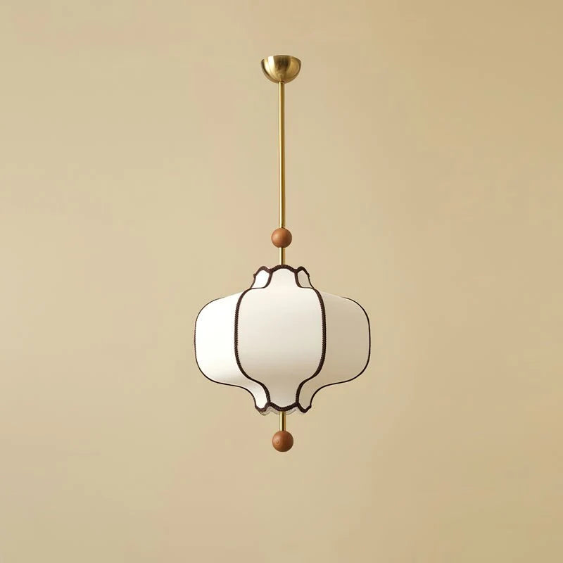 Pendant Light | Lantern Fabric Shade & Warm Ambient Glow