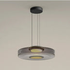 Pendant Light | Layered Multi-Tiered Metal & Glass Warm LED