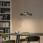 Pendant Light | Layered Multi-Tiered Metal & Glass Warm LED