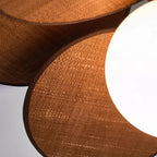 Pendant Light | Layered Wooden Petals & Glass Globe