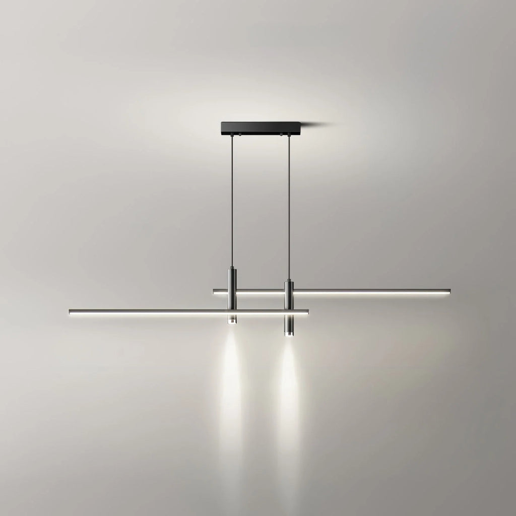 Pendant Light | Linear Metal Spotlight & Adjustable Cord