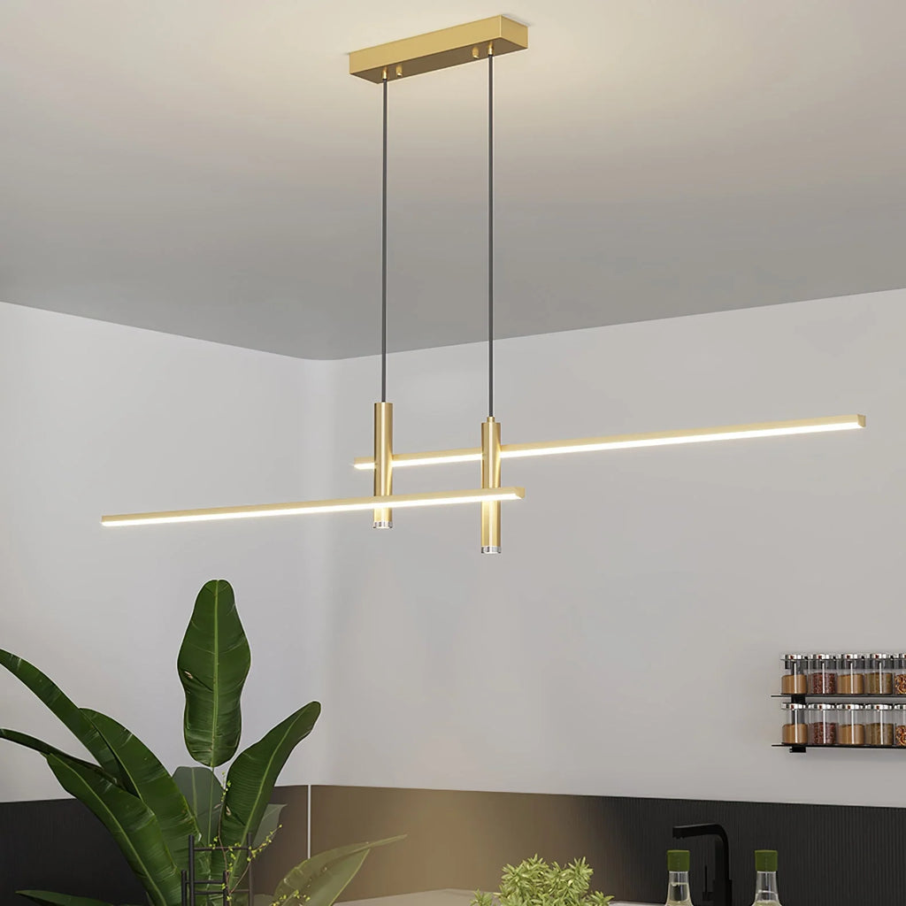 Pendant Light | Linear Metal Spotlight & Adjustable Cord