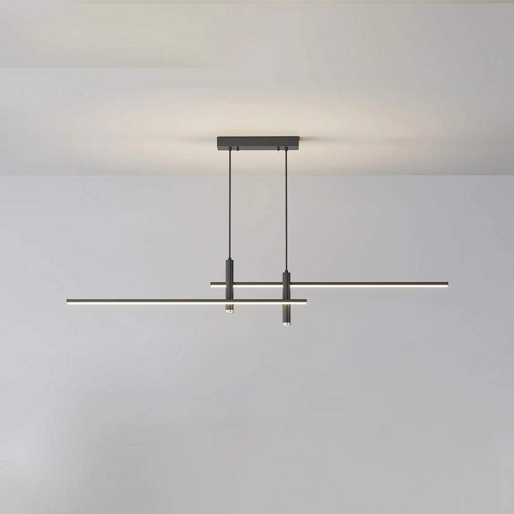 Pendant Light | Linear Metal Spotlight & Adjustable Height