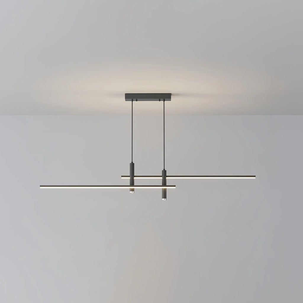 Pendant Light | Linear Metal Spotlight & Adjustable Height