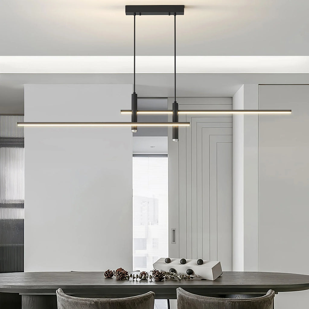 Pendant Light | Linear Metal Spotlight & Adjustable Height