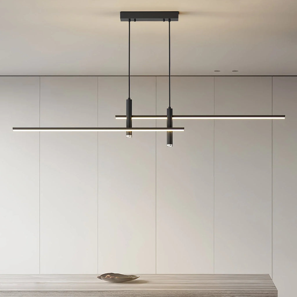 Pendant Light | Linear Metal Spotlight & Adjustable Height