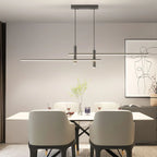 Pendant Light | Linear Metal Spotlight & Adjustable Height