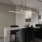 Pendant Light | Linear Metal Spotlight & Adjustable Height