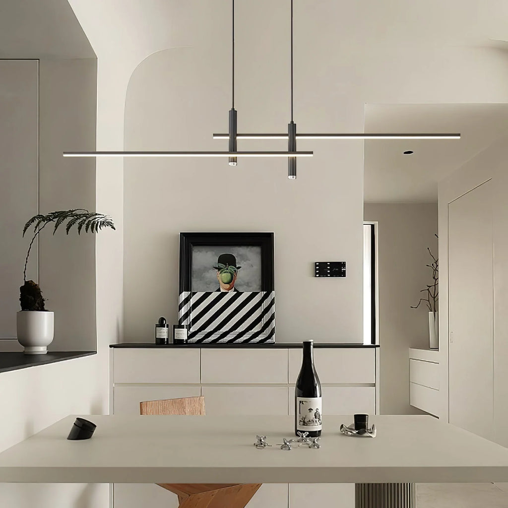 Pendant Light | Linear Metal Spotlight & Adjustable Height