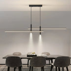 Pendant Light | Linear Metal Spotlight & Adjustable Height