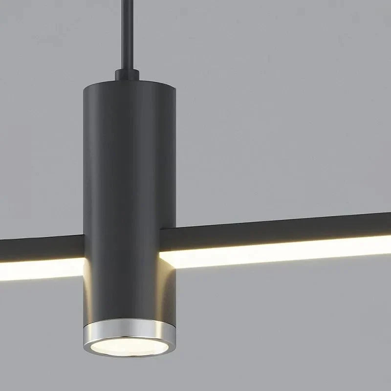 Pendant Light | Linear Metal Spotlight & Adjustable Height
