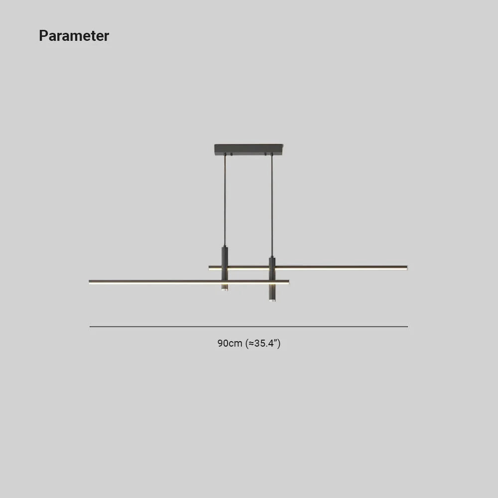 Pendant Light | Linear Metal Spotlight & Adjustable Height