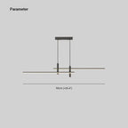 Pendant Light | Linear Metal Spotlight & Adjustable Height