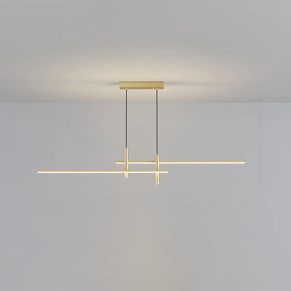 Pendant Light | Linear Metal Spotlight & Adjustable Height