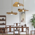 Pendant Light | Lotus Leaf Metal Shade & Vintage Gold | E27 LED Bulb Included