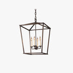 Pendant Light | Metal Diamond Shade & Adjustable Height | 4-Light