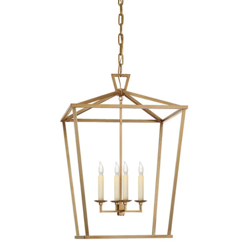 Pendant Light | Metal Diamond Shade & Adjustable Height | 4-Light