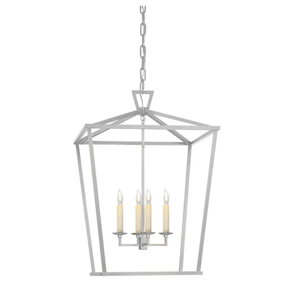 Pendant Light | Metal Diamond Shade & Adjustable Height | 4-Light