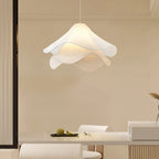 Pendant Light | Metal & Fabric Shade & Bloom Design