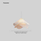 Pendant Light | Metal & Fabric Shade & Bloom Design